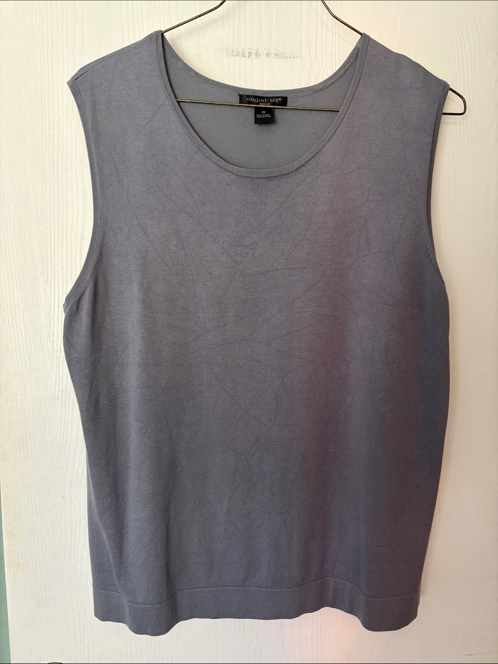 august silk Sleeveless Knit Tank in Gray